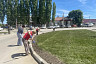 В Саратовской области чиновник с коллегами сажал цветы 